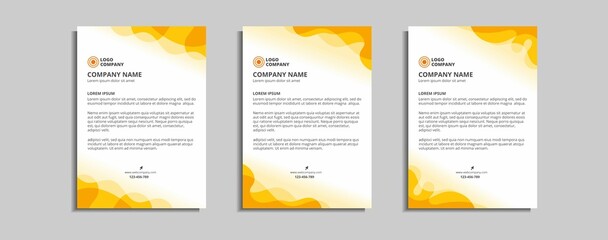 modern corporate letterhead template design