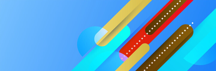 Modern trendy abstract colorful banner background. Design for template, business, poster, web, pattern, wallpaper, presentation, and backdrop