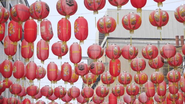 Lanterns in London china town