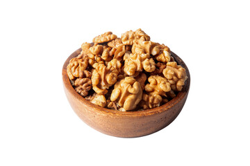 Walnuts  full bowl on a white background
