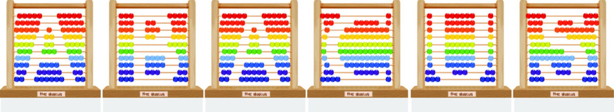 abacus, consisting of letters of the alphabet