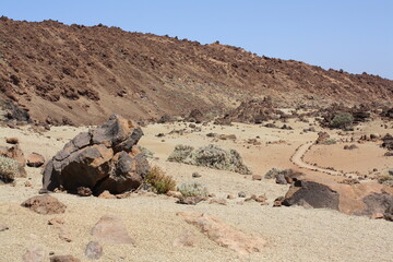 Wanderweg durch den Teide Nationalpark auf Teneriffa