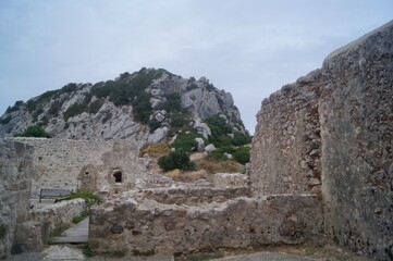 Fototapeta na wymiar ruins of fortress