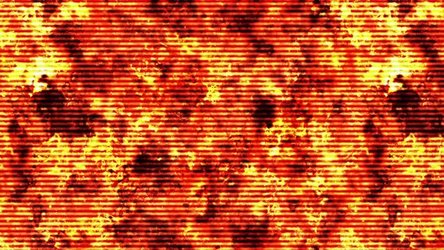 Moving stylized fire background. Motion graphic
