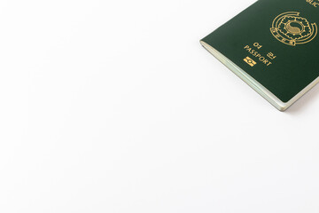 International passport on a white background