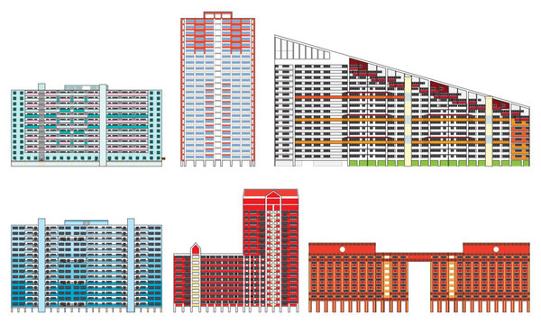 Singapore Public Housing, HDB, Buildings, Flats