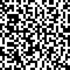 Seamless pattern. Geometric vector background. Fantasy on the theme of QR code.