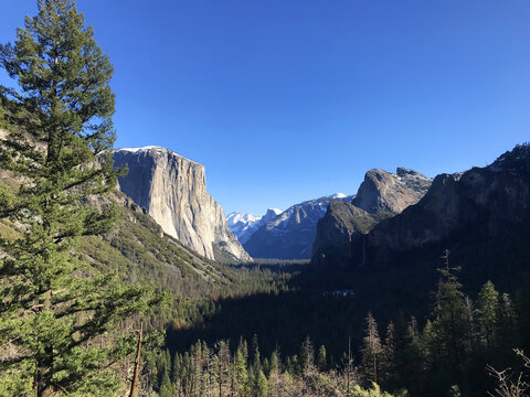 Tunnel view at the Yosemite Valley