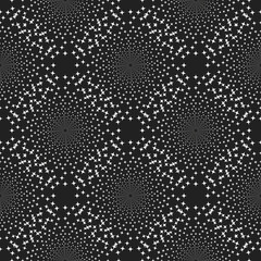 Black and White Abstract Psychedelic Art Seamless Pattern Background. Illustration