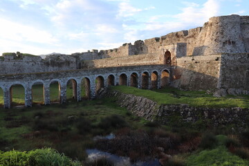 Fototapeta premium fortress called Methoni in Peloponnes, Greece