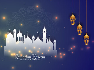 Ramadan Kareem islamic religious festival background design