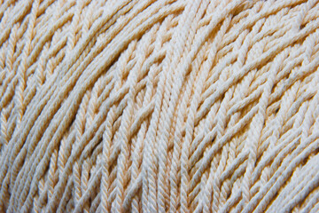 green price tag in a roll at an angle on a white background