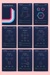 Vector graphics infographics with mobile phone. Template for creating mobile applications, workflow layout, diagram, banner, web design, business reports