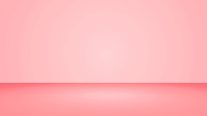 Abstract  pink studio background for product presentation. Empty room  . 3d render illustration, room with copy space.