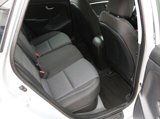 Back seats of car inside.