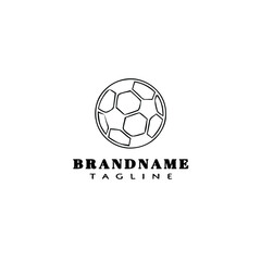 soccer ball logo icon design template vector illustration