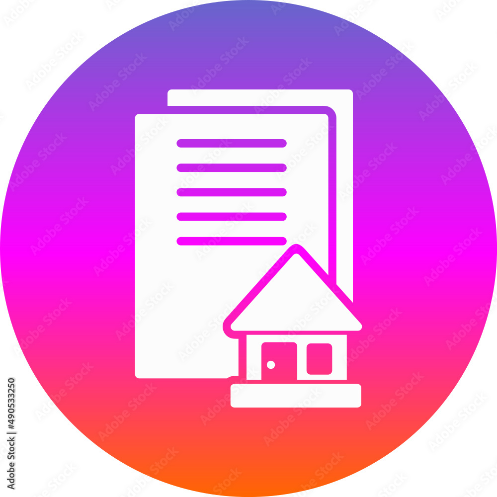 Poster Home Document Icon