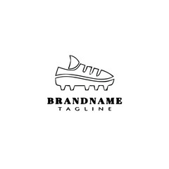 soccer shoe logo icon design template vector