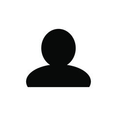 person icon on white background