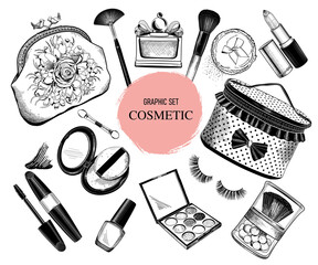 cosmetics beauty lipstick mascara perfume eyelashes handbags Mirror Nail Polish