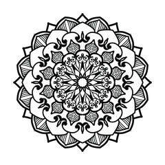 Hand drawn mandala. decoration in ethnic oriental  doodle ornament.