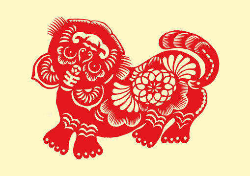 Traditional Paper cut tiger art And craft