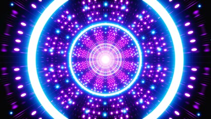 Glowing Dot LED Lights Tunnel