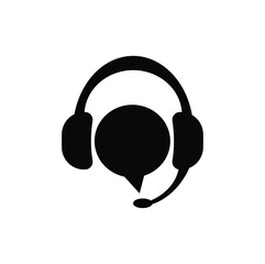 headphone icon on white background