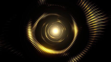 Gold Metallic Light Wave