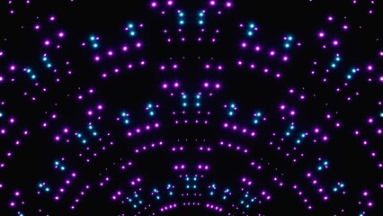 Glittering Neon Dotted Pattern Lights