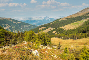 Naklejka premium Mountains of the Swiss Alps