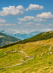 Fototapeta na wymiar Mountains of the Swiss Alps