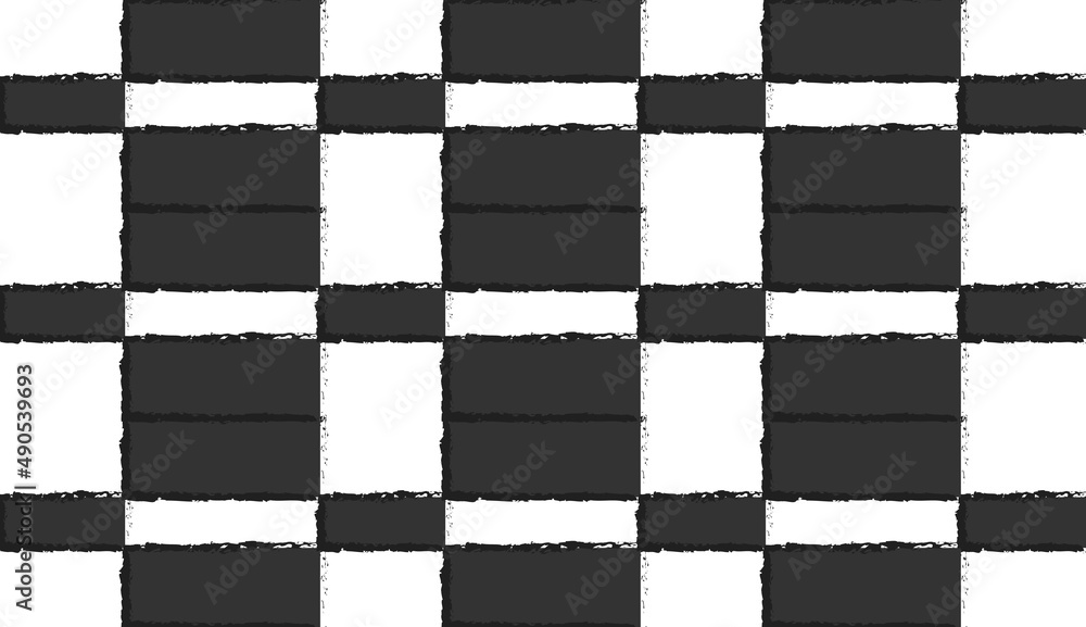 Aufkleber seamless pattern. black and white checkered pattern. modern style pattern design