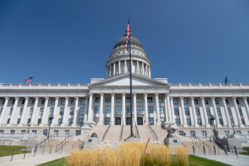 Obraz premium Utah state capitol building in Salt Lake City, Utah