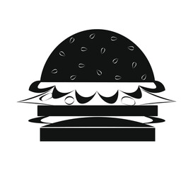 vector illustration of hamburger