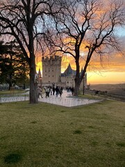 The Alcázar of Segovia, a medieval castle located in the city of Segovia, Castile and León, Spain. 