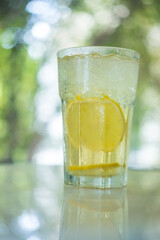 Iced honey and lime with iced