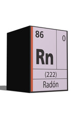 Radón, Elementos de la tabla periódica