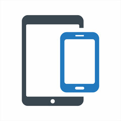 Mobile Responsive Icon. Vector And Glyph