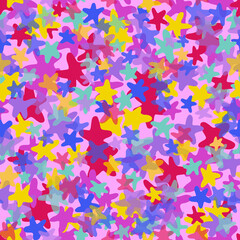 Fototapeta na wymiar Abstract colorful geometric background with bright decorative stars