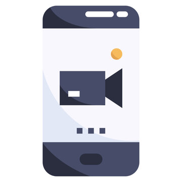 smartphone video recording icon clip art preview