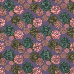 Simple colored Flower Icon, Seamless pattern. Illustration