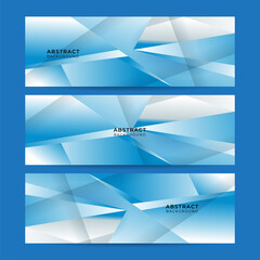 Fototapeta premium Vector abstract graphic design banner pattern background template. Blue abstract banner background