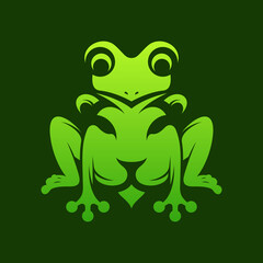 Lion Frog Vector Logo Design