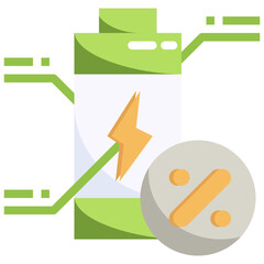 PERCENT flat icon,linear,outline,graphic,illustration