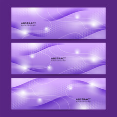 Vector abstract graphic design banner pattern background template. Purple violet abstract banner background