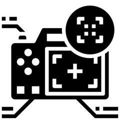 Fototapeta premium FOCUS glyph icon,linear,outline,graphic,illustration