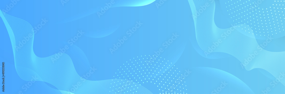 Wall mural vector abstract graphic design banner pattern background template. blue abstract banner background