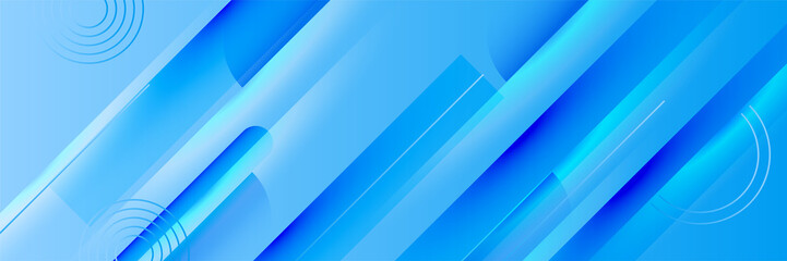 Fototapeta premium Vector abstract graphic design banner pattern background template. Blue abstract banner background