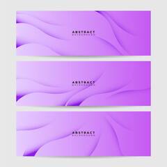 Vector abstract graphic design banner pattern background template. Purple violet abstract banner background